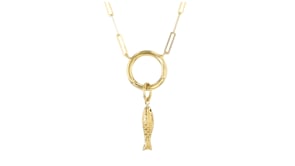 Italian 14kt Yellow Gold Sardine Charm