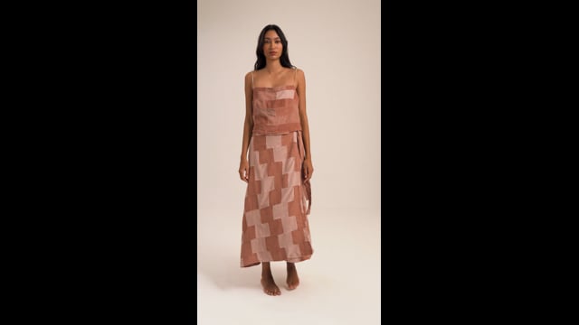 Top Elza Patchwork Rosê