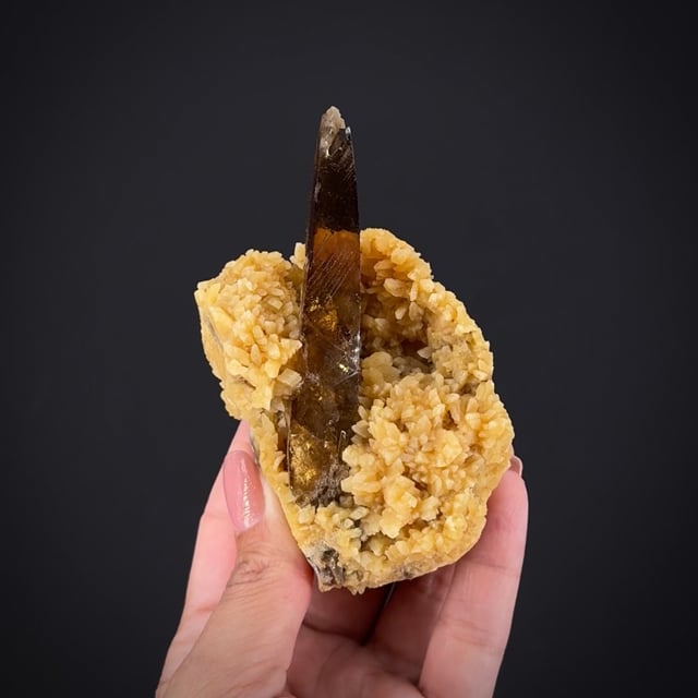 Baryte on Calcite