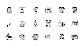 Animated Raksha Bandhan Drawing, an Outline Icon by Vectors Market (Thumbnail 5 of 5)