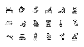 Animated Chores Symbol Icon Set, a Solid Icon by Vectors Market (Thumbnail 3 of 3)