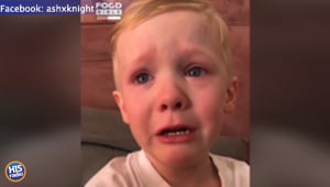 Kid Cries Over Garlic Bread