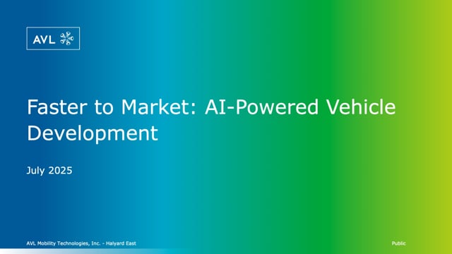Faster to Market: AI-powered vehicle development – Part 1