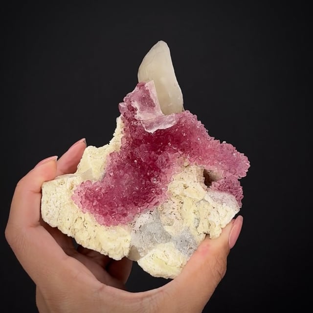 Rose Quartz (rough and cut set) - RNC15-049 - Sapucaia Mine