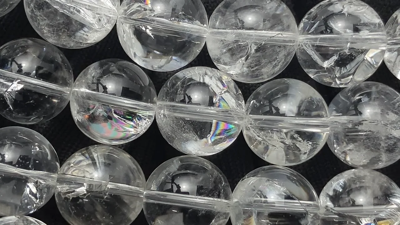 レインボークリスタル ラウンド16mm 1連｜天然石ビーズの卸問屋