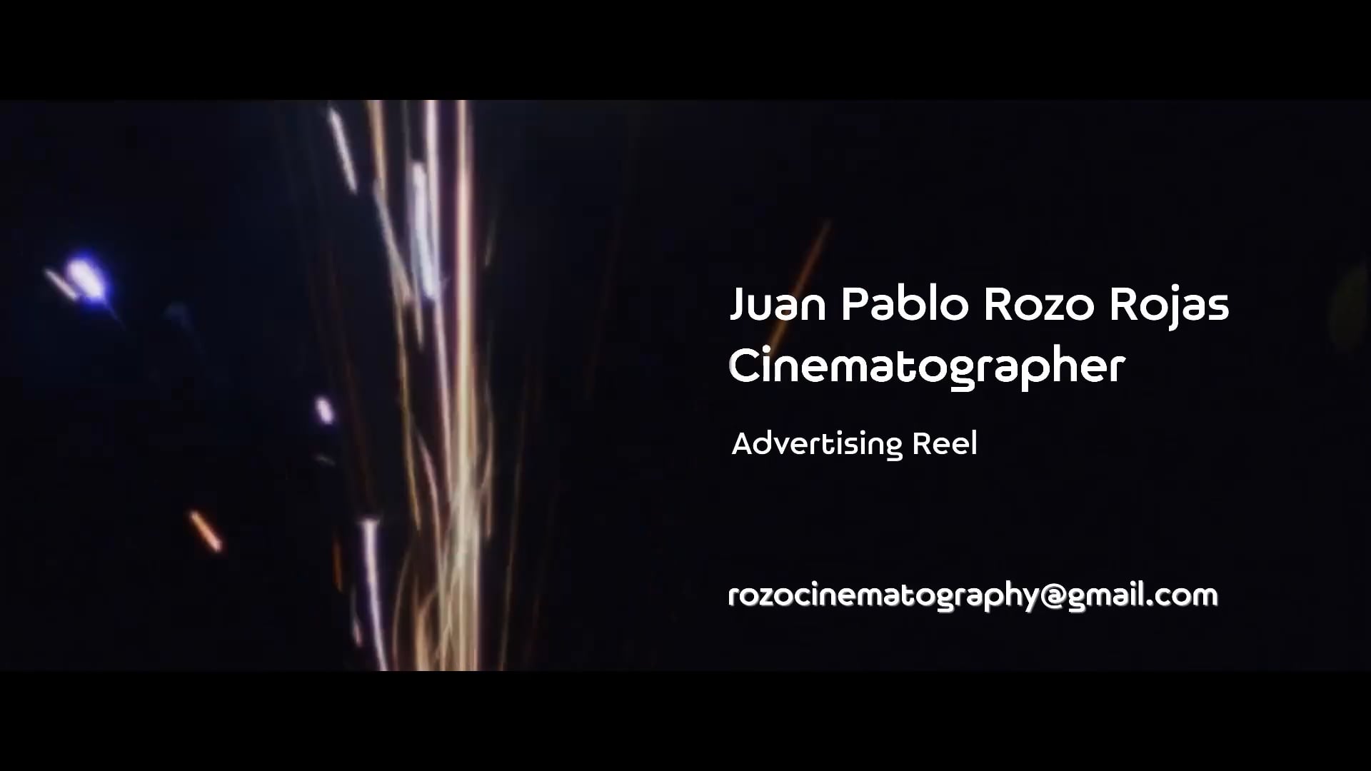 Pablo Rozo Cinematography reel  (Advertising)