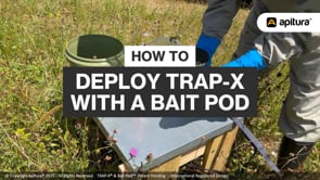 Deploying Trap-X® and baiting the Bait Pod