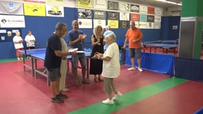 Reconeixement als usuaris de ParKinson i Alzheimer que han fet tennis taula