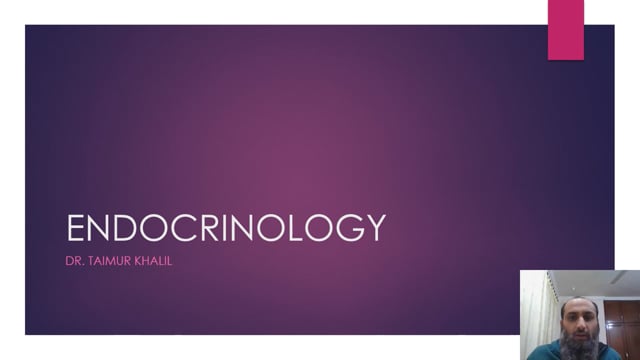 Endocrinology || Lecture-1  part-2 || Dr Taimoor Khalil