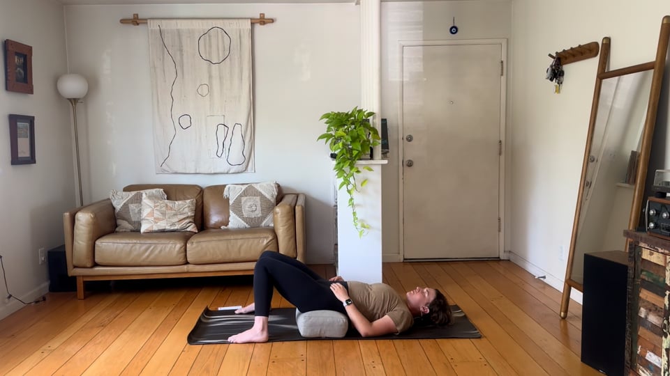 Feel What’s Here, a 20-minute gentle yoga class with Haley Havelock