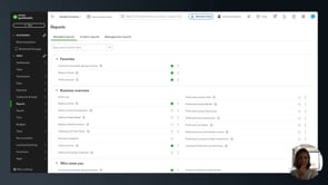 Standard Reports Navigation