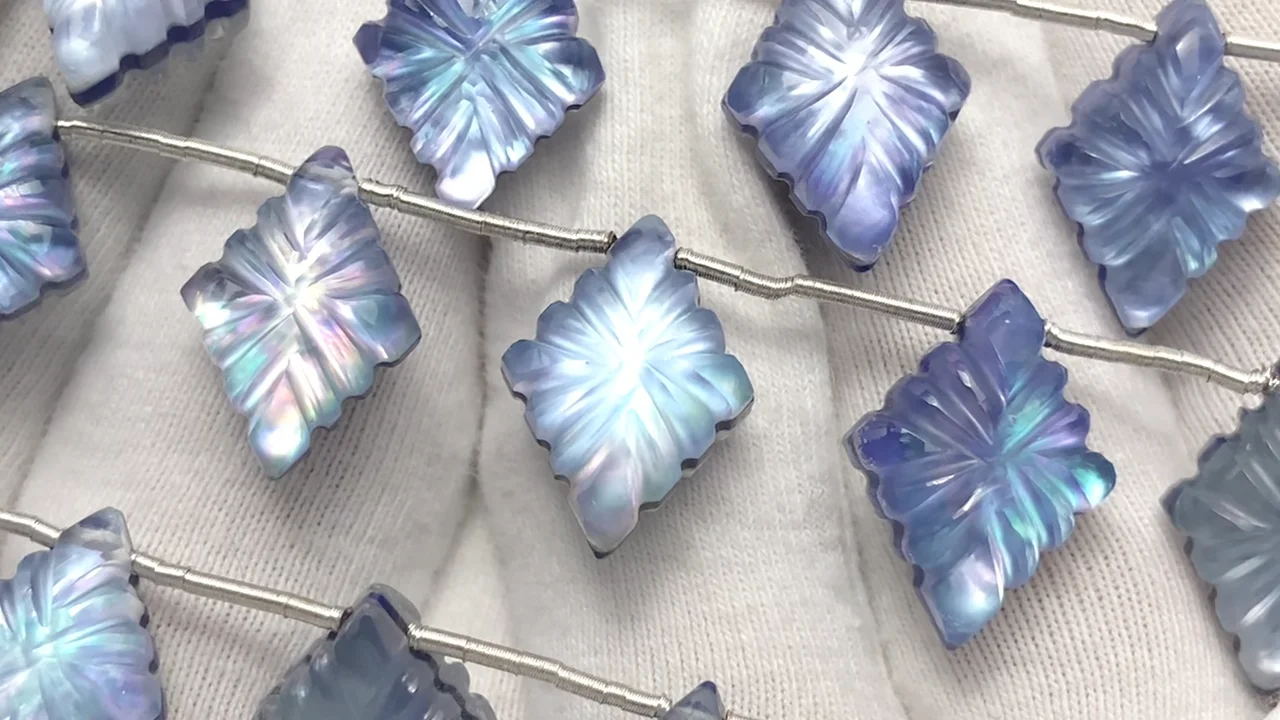 動画】ラピスラズリ×ホワイトシェル×クリスタル AAA- ローゼンジ