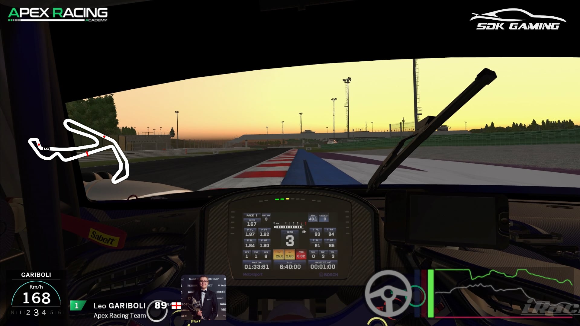 Apex Racing Academy - Ferrari 296 GT3 - GT Sprint - Misano - Cockpit