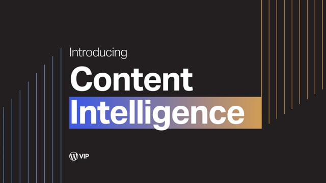 Thumbnail for: VIP Content Intelligence