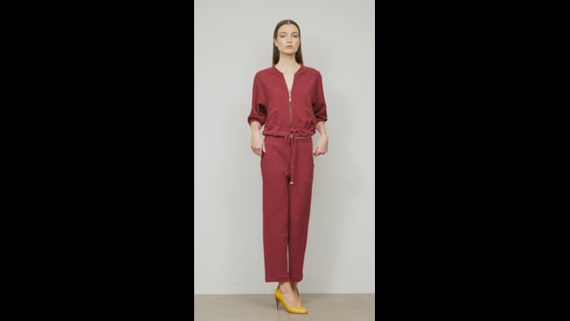 Calça Jogging Boucle Vinho Miriam