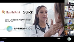 HealthPoint: Suki Onboarding Webinar
