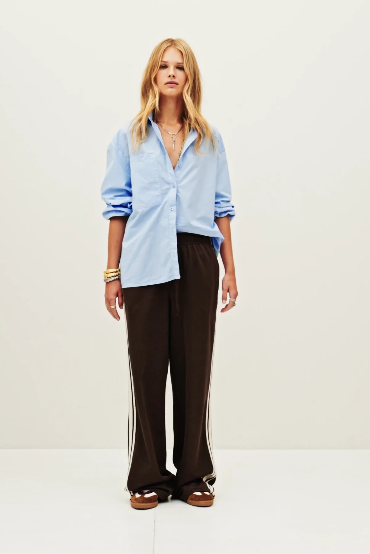 Oversized Shirt Adam Blue // ba&sh US