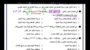 صورة الدرس: مبدأ لوشاتليه ( شامل جميع العوامل )