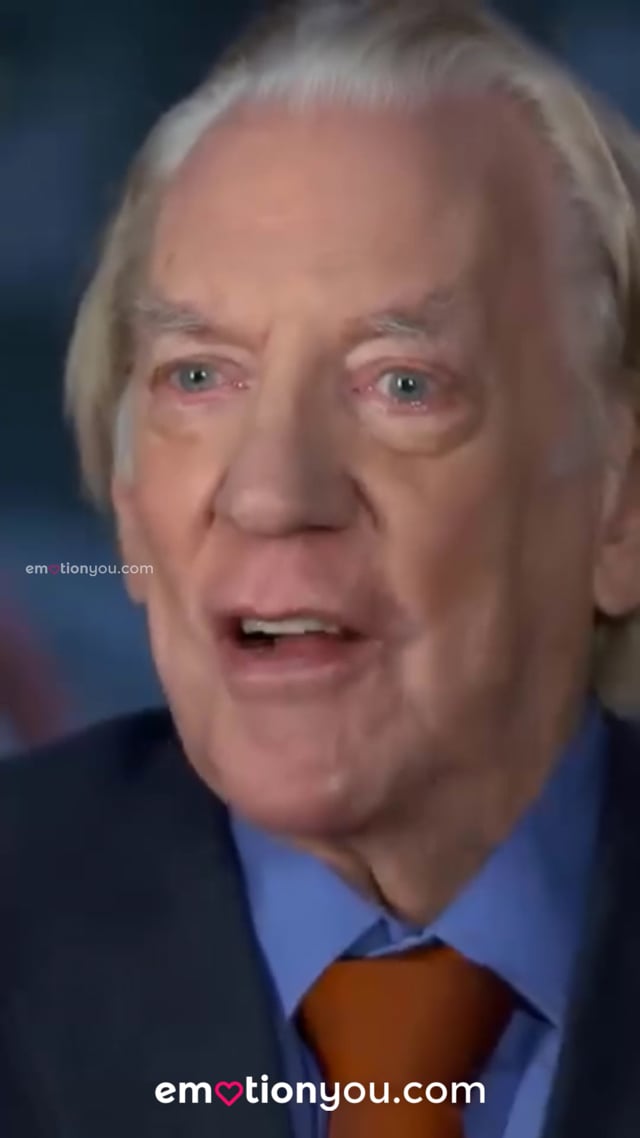 video Donald Sutherland y la pregunta a su madre. La respuesta lo dejó devastado.
