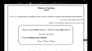 صورة الدرس: Dilution of Solutions