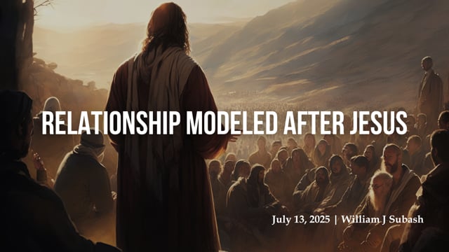 Relationship Modeled after Jesus