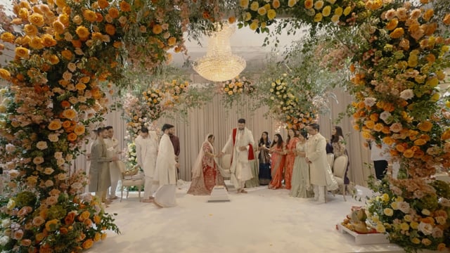 Still from Ritesh & Avni next day edit by Happy Soul Films, Toronto wedding videographers