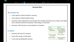 صورة الدرس: Reaction Rate