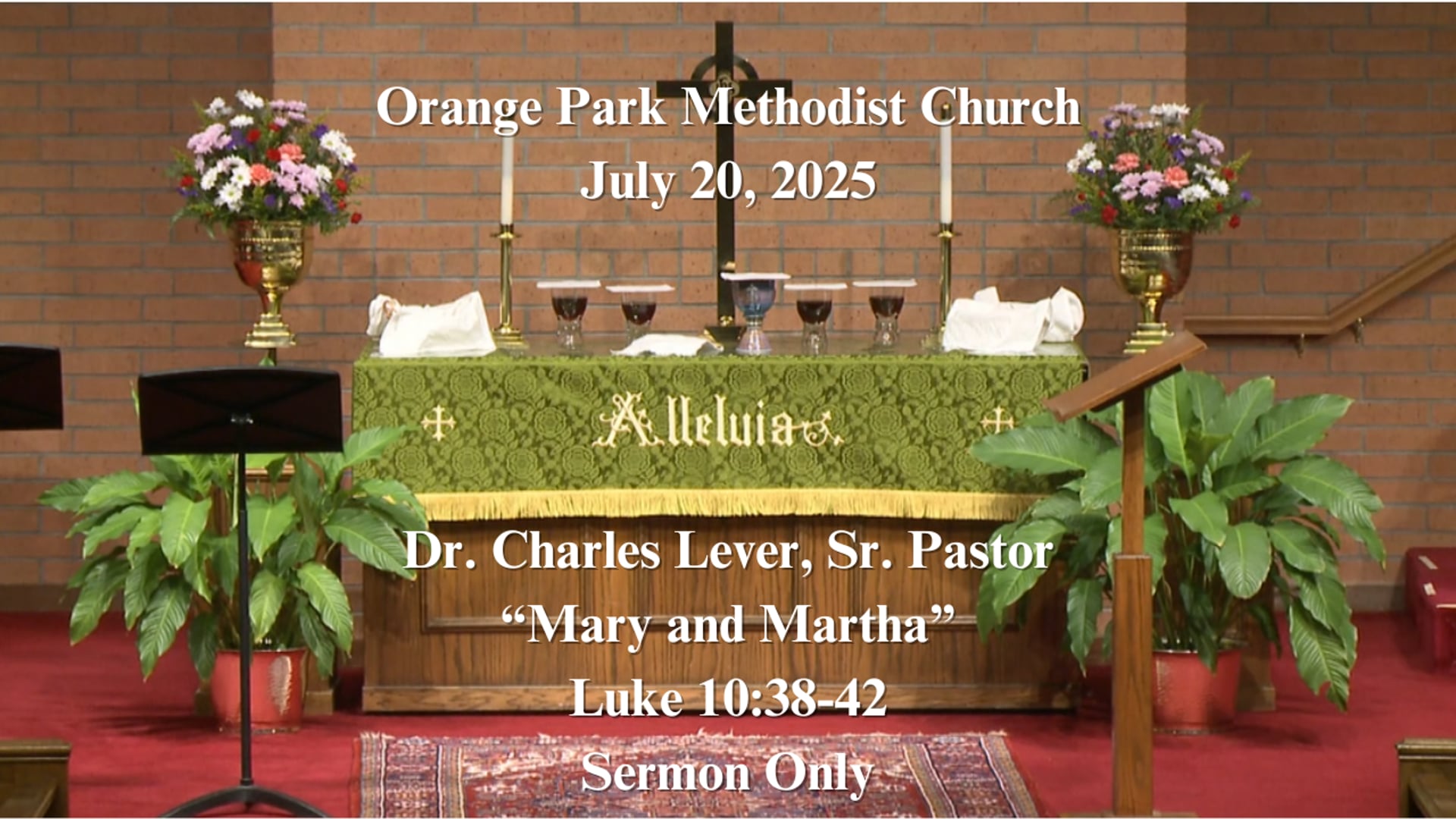 July 20, 2025 Sermon Only