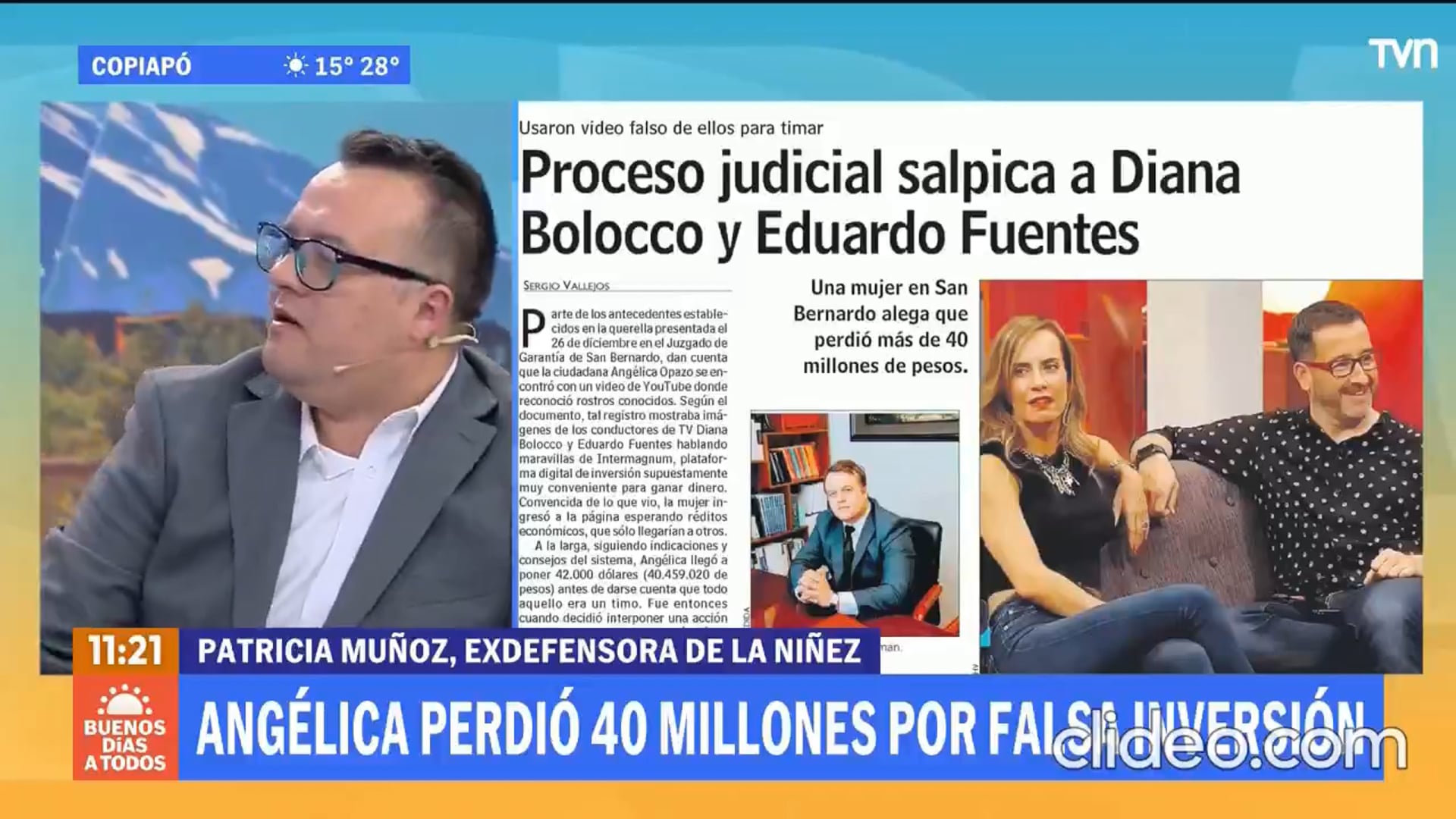 Proceso judicial salpica a Diana Bolocco y Eduardo Fuentes