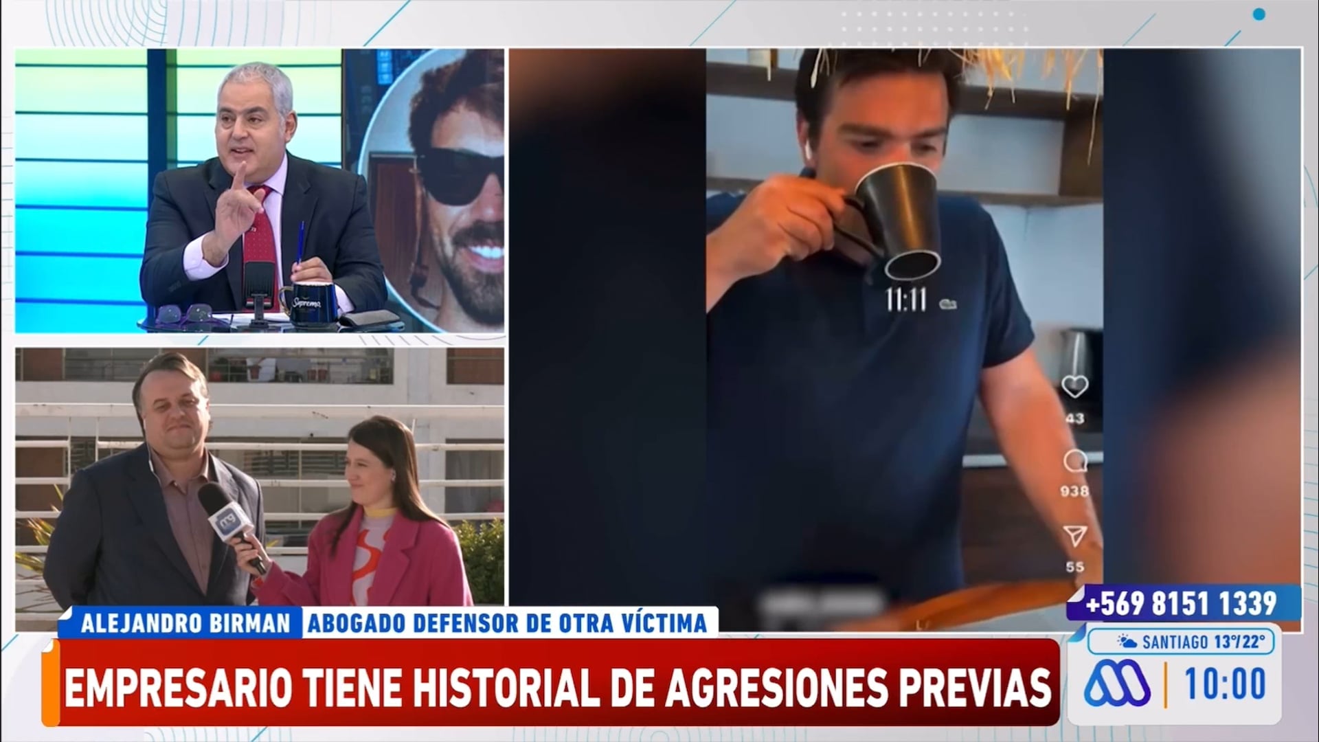 Empresario tiene historial de agresiones previas