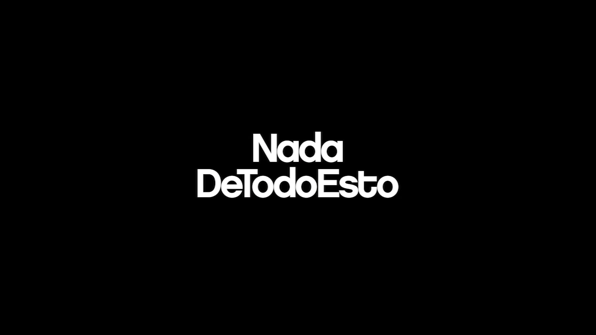 Nada de todo esto - "Corto Historias Breves - INCAA"