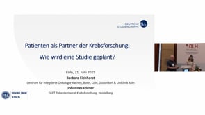 03 Patienten als Partner der Krebsforschung I: Wie wird eine Studie geplant?