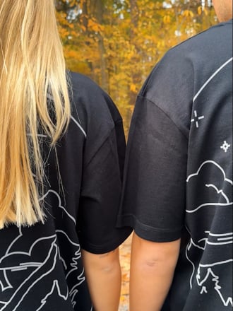 Video: T-Shirt Czarny - Gwiazda Polarna UNISEX
