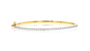1.00 ct. t.w. Lab-Grown Diamond Bangle Bracelet in 18kt Gold Vermeil