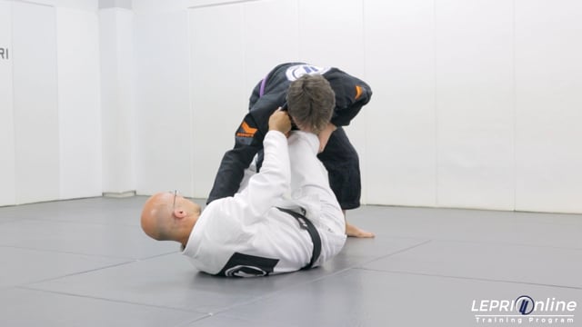 De La Riva with Lapel Control to Sweep to Back Take