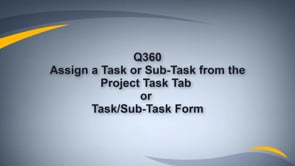 Assign a Project Task or Subtask