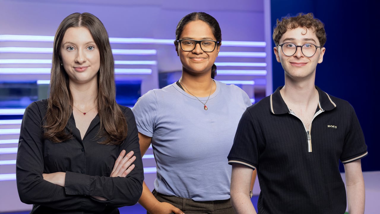 Jet Ezra, Lily Huckett and Joanna George, Digital and Technology Apprentices, Airbus