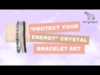 “Protect Your Energy” Natural Crystal Bracelet Set