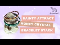 Dainty Attract Money Crystal Bracelet Stack