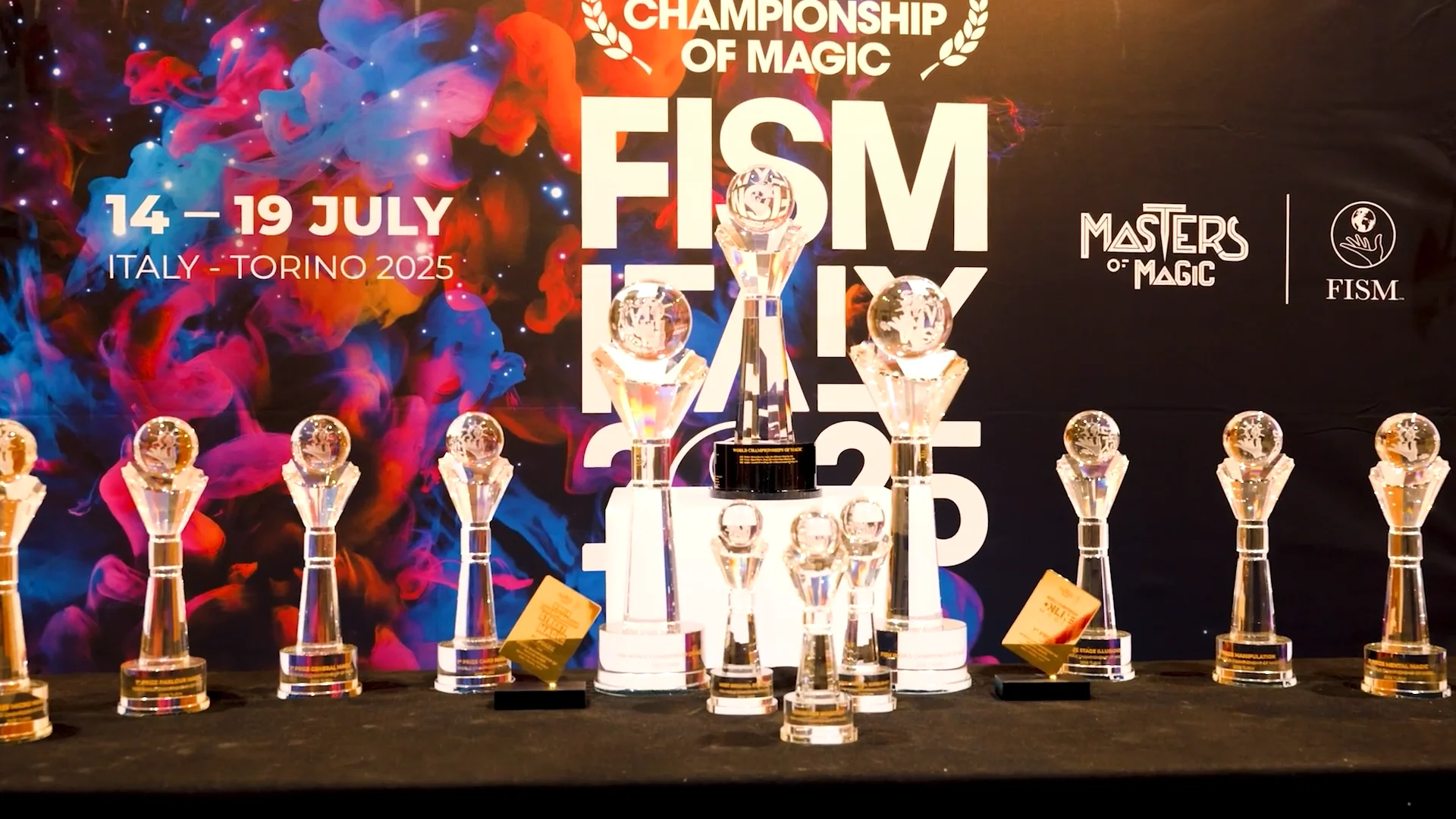 Trophées FISM présentés pour les championnats du monde de magie de Turin 2025