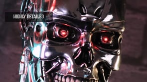 B7102C25 | T-800 Terminator Light Up Figurine | Nemesis Now