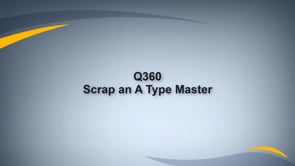 Scrap Asset, decreasing Quantity for "A" Type Master