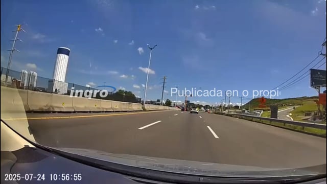 El accidente en el Anillo Vial Fray Junípero Serra