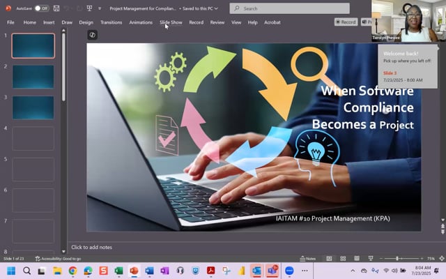 When Software Compliance Becomes a Project