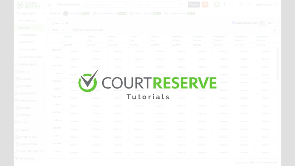 Simple Facility Setup for Programming, Events and Socials