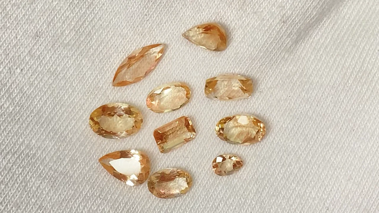 動画】【1点もの】宝石質オレゴンサンストーンAAA ルース ファセット