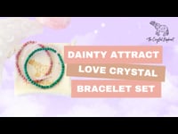 Dainty Attract Love Crystal Bracelet Set