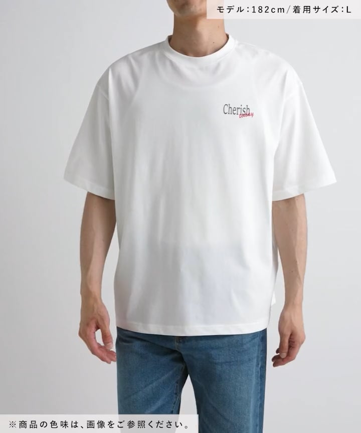 【未使用】ニコアンド フリダンTシャツ ホワイト セール】ヴィンテージアソートプリントTシャツ（Tシャツ