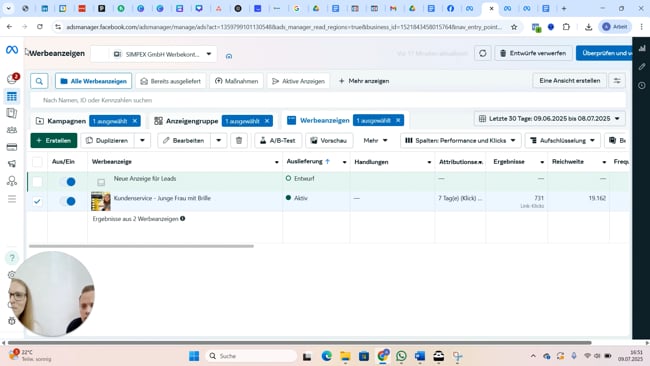 Lead Kampagne in Meta Erstellen
