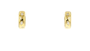 .25 ct. t.w. Scattered Lab-Grown Diamond Hoop Earrings in 18kt Gold Vermeil